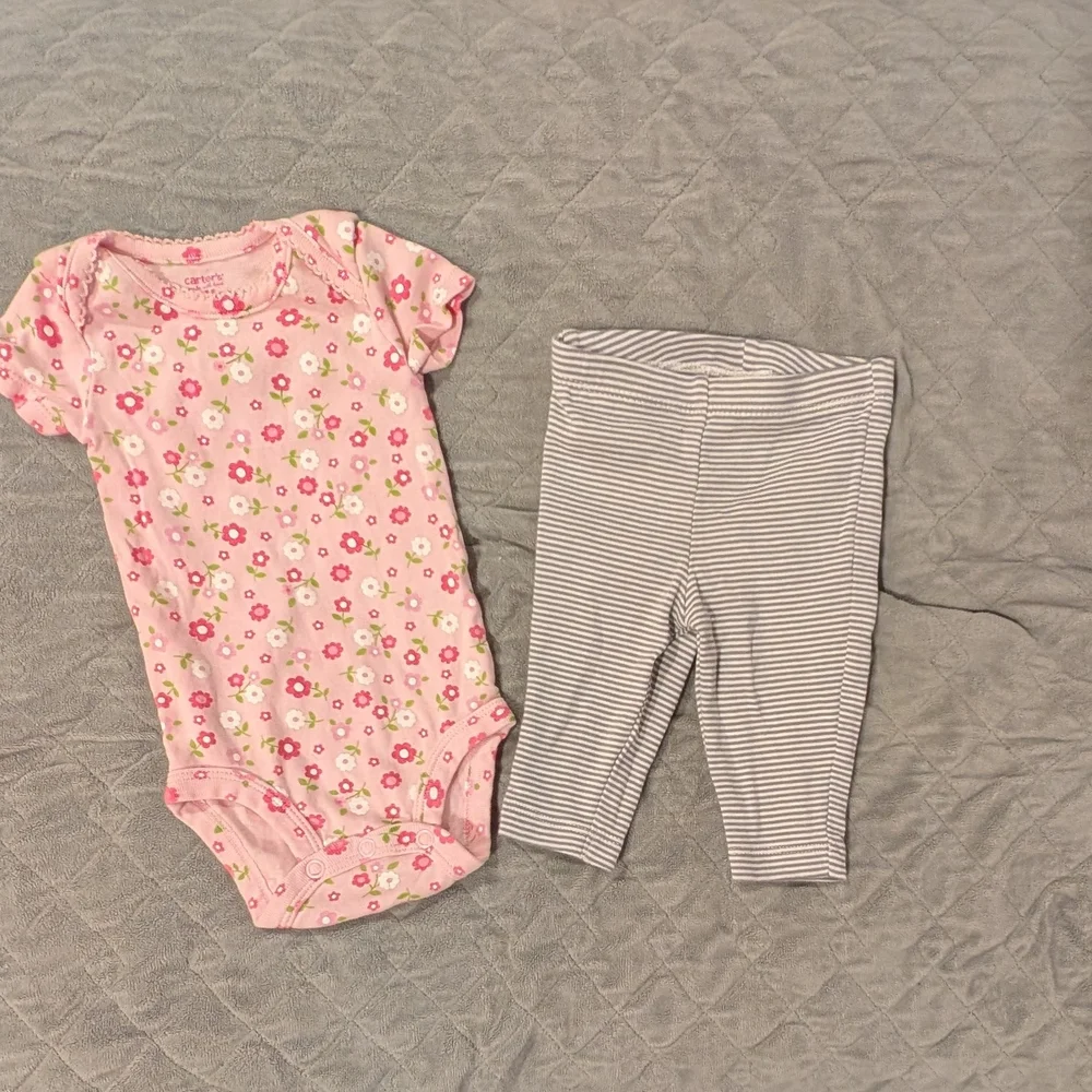Carter's 3M Adorable Pink Baby Clothing Set